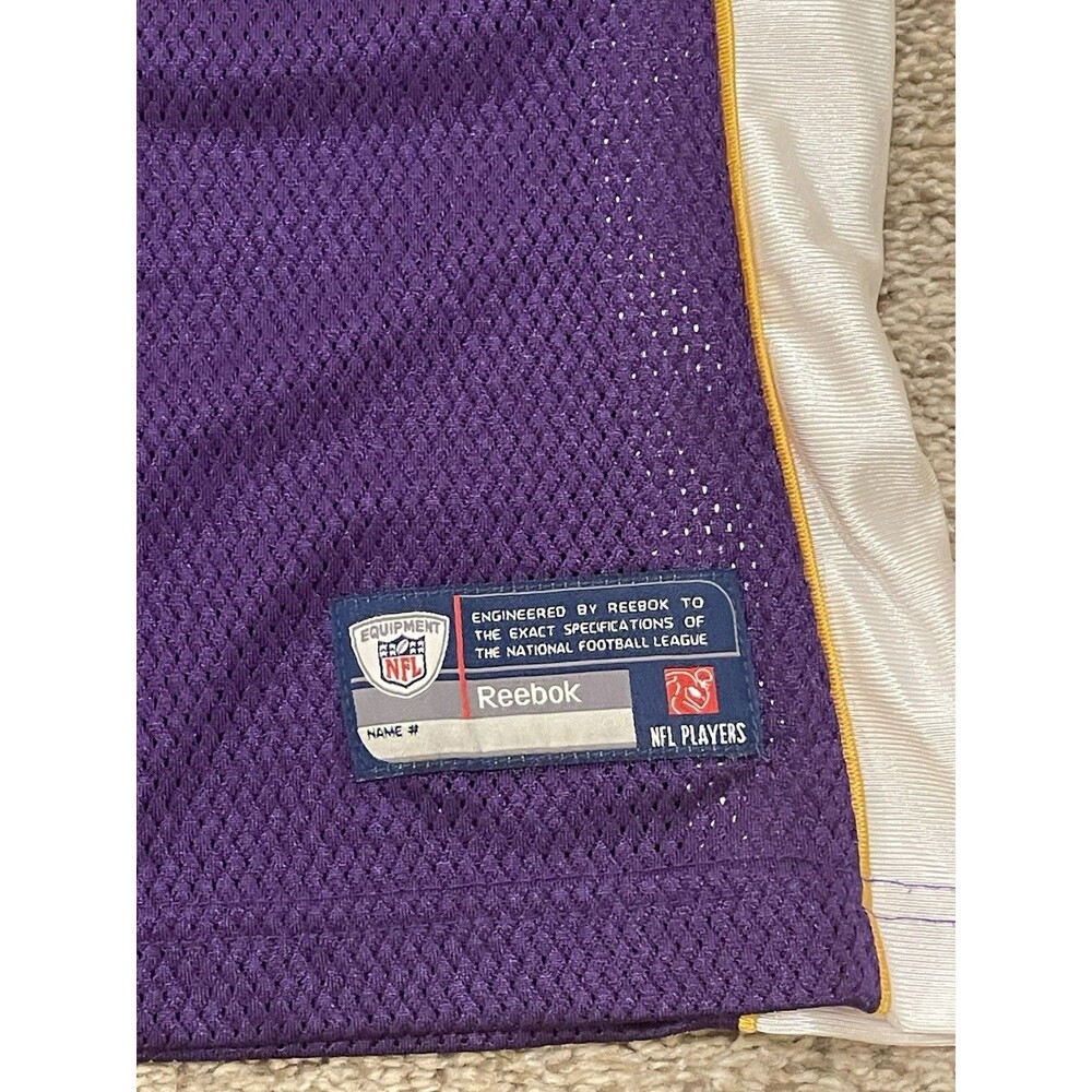 Reebok NFL  Minnesota Vikings Brett Favre Jersey #4 Purple Womens Size M - Picture 4 of 5